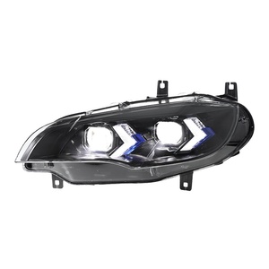 For 08-14 <b>Headlight</b> Assembly E71 Modified New Dual-color <b>LED</b> 12V Daytime Running Light Lens 12V <b>LED</b> <b>Headlights</b> for 08-14 Headlig - Product Image 2