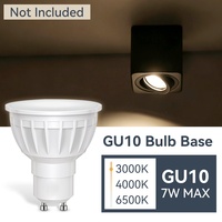 Spot encastré réglable GU10, carré, en aluminium, pour plafond, 25W max, lampe directionnelle pour cuisine, couloir