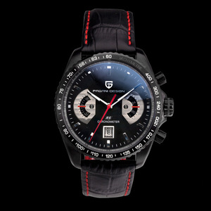 Berjani Quartz <b>Watch</b> Men Analog Chronograph Stainless Steel <b>Case</b> 30M Waterproof Glass Dial Casual Business Model CX-2445C - Product Image 2