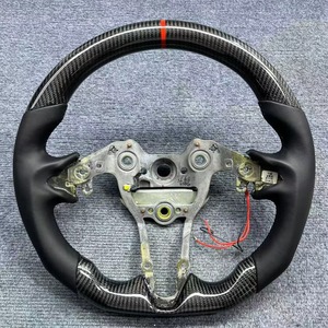 Volant personnalisé en fibre de carbone avec Alcantara bleu pour Hyundai I30N Elantra Sonata <span class=keywords><strong>Genesis</strong></span> |   Mégalomanie - Product Image 3