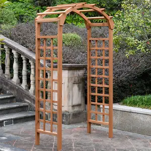 Archi rampicanti pergolati arco da sposa romantico riutilizzabile archi da giardino in legno bianco per piante