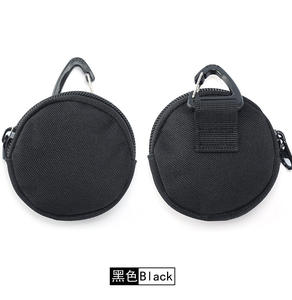 Monedero de Tela <span class=keywords><strong>Oxford</strong></span> MOLLE de Color Sólido al por Mayor, Bolsos Urbanos Simples con Cremallera para Hombre, para Auriculares, Tarjetas, Deportes al Aire Libre, Mini Bolsos para Mujer - Product Image 6