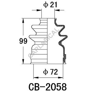 Piezas <span class=keywords><strong>de</strong></span> caucho automático eje CV conjunto <span class=keywords><strong>de</strong></span> arranque No FB-2058 exterior polvo arranque OE No.39741-02A26 - Product Image 2