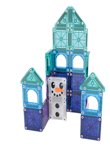 Set di Costruzioni Magnetiche in Plastica per Castello di Ghiaccio Invernale con Blocchi Trasparenti, Design Pupazzo di Neve, Giocattolo STEM per Bambini - Costruisci il Tuo Castello - Product Image 3