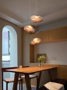 VEKO chiaro cognac in vetro Smokey lampadario scala Hotel Lobby Art Glass lampada da soffitto alta progetto lampadario moderno - Product Image 6