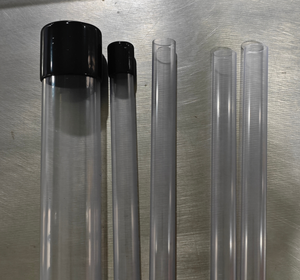 Profissional Duro Transparente Cilindro Tubo De Plástico Transparente Recipiente De Embalagem De Plástico Transparente Tampa Branca Processamento De Corte Personalizado - Product Image 1