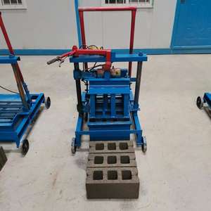 Penjualan laris mesin diesel kecil mesin pembuat bata beton mesin pembuat bata blok Semi otomatis - Product Image 1