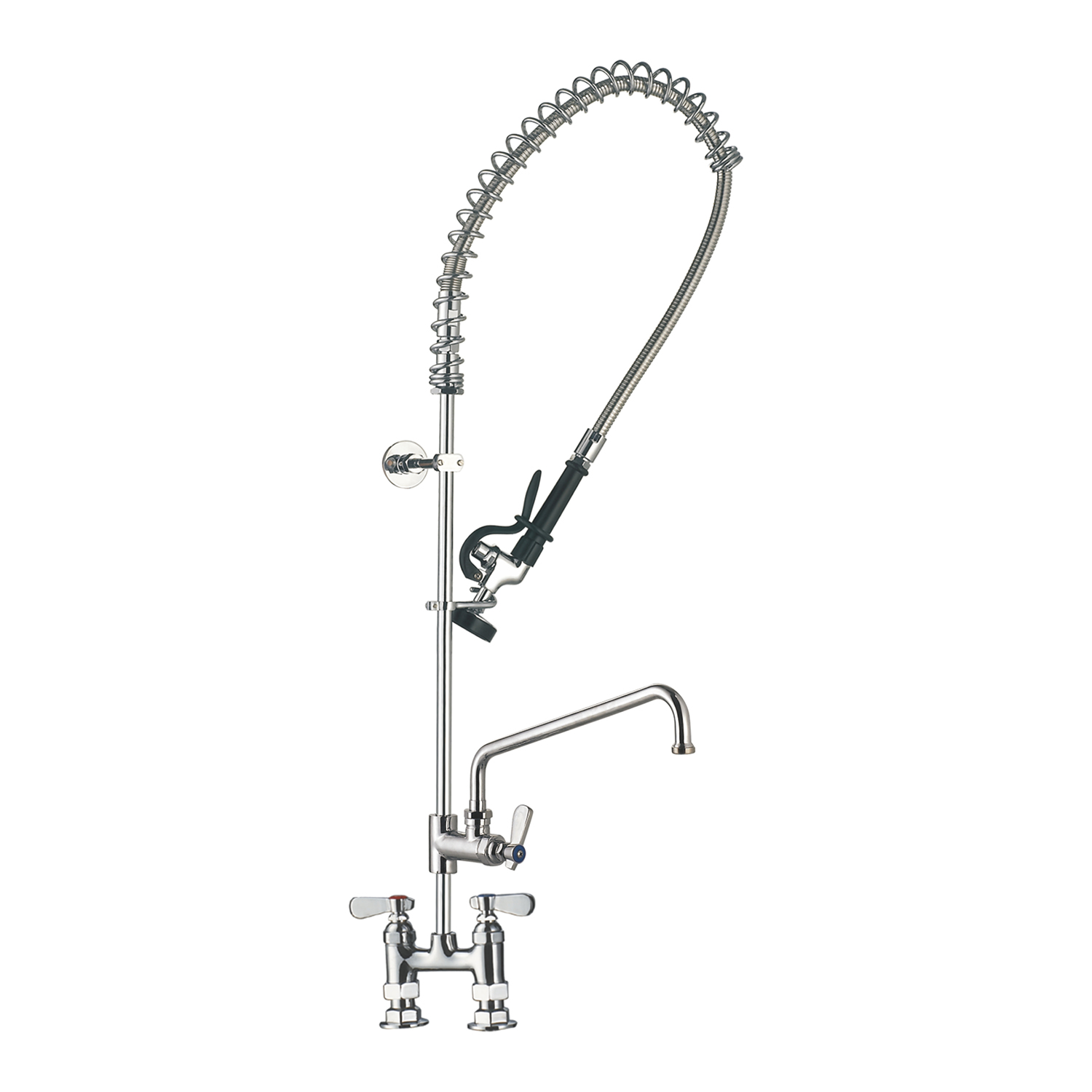 Высококачественный полированный коммерческий Вращающийся складной кухонный смеситель с предварительной промывкой для продажи