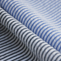 OEM ODM NO quantité minimale de commande Shaoxing vente en gros uni personnalisé couleurs bleu rose knaki rayure 100 coton tissé bulle seerventouse fil teint tissu