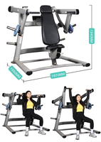 Machine de musculation professionnelle à charge libre pour presse épaules, idéale pour les clubs de fitness