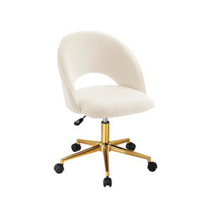 <span class=keywords><strong>Sedia</strong></span> da ufficio moderna con scocca in stile conchiglia e Design ergonomico <span class=keywords><strong>sedia</strong></span> da <span class=keywords><strong>scrivania</strong></span> girevole con Base in oro per la casa e lo <span class=keywords><strong>Studio</strong></span> - Product Image 1
