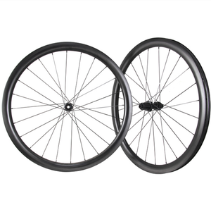 Juego de ruedas de carbono ligero de alta calidad para ciclismo de aventura, bicicleta de pista de carretera sin cámara con sistema de freno de disco - Product Image 5