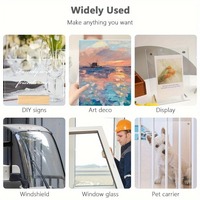 Transparent Flexible Acrylic Sheet Panels for DIY Display Project Plastic Craft Frames Signs Plexiglass Sheet