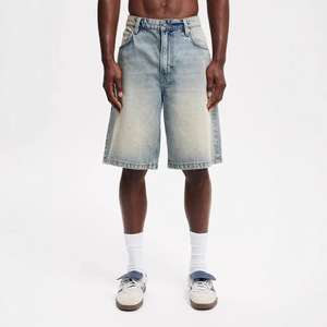 Pantalones Cortos de Mezclilla para Hombre, Nueva Llegada, Estilo Casual, Tipo <span class=keywords><strong>Cargo</strong></span>, Largos hasta la Rodilla, Estilo <span class=keywords><strong>Bermuda</strong></span>, ODM - Product Image 1