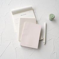 Agenda quotidien 2026, format A6, design quadrillé, journal inspirant, carnet de notes avec couverture en cuir PU souple personnalisée