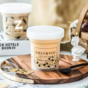 Pot en plastique PP jetable, anti-fuite, à paroi simple, de qualité alimentaire, pour gelée de <span class=keywords><strong>herbe</strong></span> brûlée, poudre de fruits glacée, boules de taro et soupe sucrée - Product Image 6