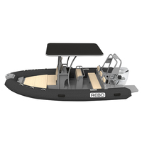 Bateau à rames gonflables, 3, 18 pieds, coque en aluminium, 560 V, avec pont solaire