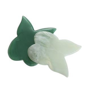Herramienta Gus Sha con forma de mariposa de Aventurina <span class=keywords><strong>verde</strong></span> natural Logotipo personalizado Masajeador facial Guasha Cuidado DE LA PIEL <span class=keywords><strong>Cuarzo</strong></span> Rosa Herramienta facial Gua Sha - Product Image 3