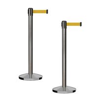Support de Queue en acier inoxydable personnalisé, barrière de ceinture rétractable à vendre