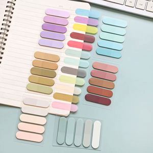 PET Self-Adhesive Memo <b>Pads</b> Fluorescent Colors Morandi Style Combination Sticky Notes 5.5x8cm Index Sticky Office Stationery - Product Image 5