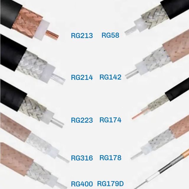 Super Quality 50ohm RG178/RG174 Outdoor Coaxial Cable with RP-Male/Female Connectors 100mm Length From China Factory for CATV