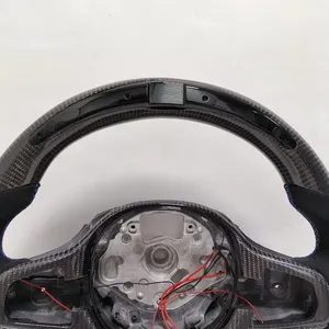 Volante Riscaldato in Vera Fibra di Carbonio con LED Stile Racing Personalizzato per BMW <span class=keywords><strong>Serie</strong></span> M2 F44 M2 F45 F46 - Product Image 3