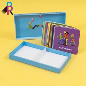 工厂定制印刷卡片游戏儿童记忆卡片游戏纸板卡片游戏