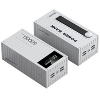 Banque d'Énergie Haute Capacité 50000mAh avec 4 Sorties USB et 1 TYPE-C, Charge Rapide 22.5W, Chargeur de Téléphone Portable pour l'Extérieur