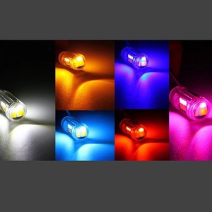 Skyearth Motorcycle <b>LED</b> Bulb Dual Color 2835 16SMD Aluminum Alloy with <b>Wire</b> for Indicator Driving Reverse <b>Light</b> Universal - Product Image 2