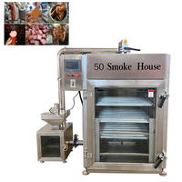 Machine à fumer professionnelle pour saucisses, poisson et viande, en acier inoxydable, four à fumer pour saucisses, bacon, dinde et jambon