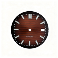 Quadrante Impermeabile in Acciaio Inossidabile da 30,5mm per Movimenti Meccanici NH35/36, Forte Luminosità Verde, Parti per Orologi Naut Mod