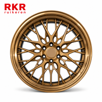 Jantes forgées tout-terrain en alliage CNC usiné 20 22 26 pouces 6x139.7 8x170 8x6.5 pour camion, lèvre anodisée, couleur personnalisée