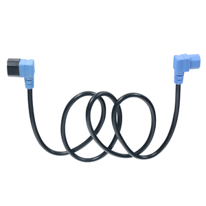 Kabel Ekstensi Daya Instrumen XUZHAO CCC VDE ETL, <span class=keywords><strong>C14</strong></span> ke <span class=keywords><strong>C13</strong></span> IEC, Kabel Bersudut, IP20, 1.5m, Tembaga PVC, 10A 250V - Product Image 4