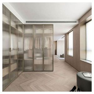 Customized Armoire Furniture Armable Clothes Storage Bedroom Wall Walk in Closet With Island Wardrobe - Product Image 6