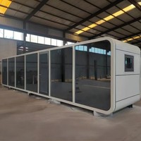 ShanHai Panel sándwich de acero portátil personalizado Casa prefabricada de dos pisos de 20 pies