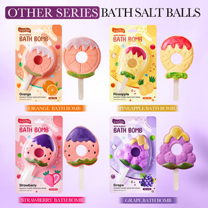 SADOER <span class=keywords><strong>Bombe</strong></span> de bain moussante parfumée à la grappe, nettoyage en profondeur, nourrissante, parfum longue durée, sel de bain 82g - Product Image 2