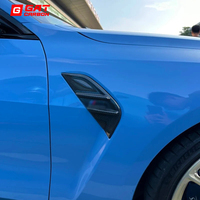 2 pièces de garnitures de couvercles d'aération latérales en fibre de carbone sèche, style MP, accessoires de rétrofit/amélioration pour BMW M3 M4 G80 G82