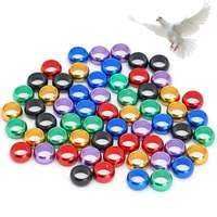 Nouvelle bague de pied pour pigeon en alliage d'aluminium, légère, diamètre intérieur 8 mm, 15 cm, plusieurs couleurs, gravure laser pour pigeon de course