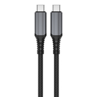 Sumber OEM Harga Istimewa Pabrik Aluminium Aloi Braid Usb 3.1 Adaptor Tipe-c 4K 60Hz Gen2 Usb C Ke Kabel Usb C