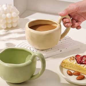L mode petit déjeuner femme tasses à <span class=keywords><strong>café</strong></span> tasse nouvelle <span class=keywords><strong>tendance</strong></span> Design 350ml fille mignon <span class=keywords><strong>café</strong></span> lait eau tasse en céramique - Product Image 4