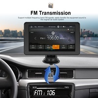 (Stock US/UE) Podofo Autoradio portable sans fil Carplay/Android Auto avec écran HD 7 pouces, AirPlay, Android Cast, musique BT