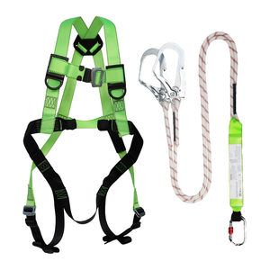 XXL Lightweight Safety Lineman Body Harness Fall Protection with <strong>Tool</strong> <strong>Belt</strong> and Lanyard Comfortable and Secure - Product Image 4
