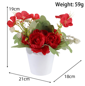 Bouquet di Fiori Artificiali Fatti a Mano in Otto Colori per Spose, Decorazione Matrimoniale - Product Image 2