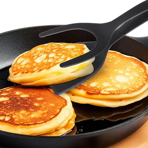 2024 baru terlaris 2 IN 1 Spatula telur Flipper penjepit cockking alat Pancake Turner untuk dapur