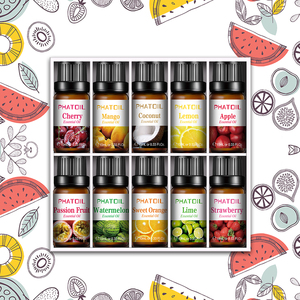 Luxo Óleo Essencial 10pc Set em Gift Box Seguro para Difusores Massagem Aromaterapia Vela Fazendo Óleo Corporal Perfumado - Product Image 1