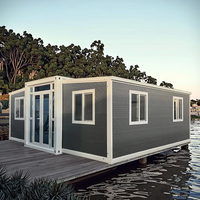 Maison mobile préfabriquée en acier léger au design moderne, maison modulaire, chambre ou hôtel, villa moderne