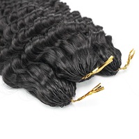 Cheveux indiens naturels Deep Wave pour tresses au crochet, pré-bouclés, cheveux humains pour tressage, tresses bohèmes bouclées pour salon de coiffure, vente en gros