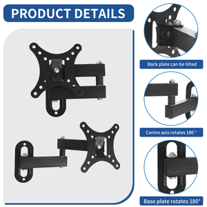 VENTE EN GROS D'USINE Support de moniteur Mouvement complet 180 degrés Support mural TV flottant - Product Image 3