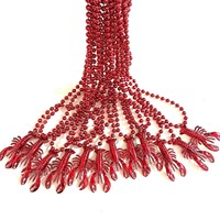 Mini collier en plastique avec perles en forme de homard pour la décoration de fêtes de carnaval et de festivals