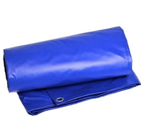 Bâche en vinyle en PVC imperméable robuste avec œillets, couverture résistante à la déchirure pour serre de couverture de camion taille personnalisée